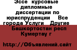 Эссе, курсовые, дипломные, диссертации по юриспруденции! - Все города Услуги » Другие   . Башкортостан респ.,Кумертау г.